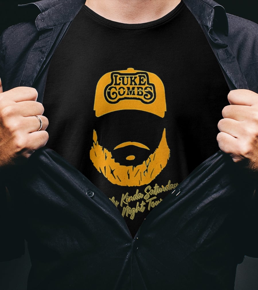 Green Bay Packers Luke Combs My Kinda Saturday Night Tour T-Shirt