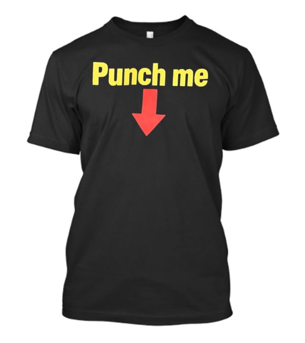 Punch Me Red Arrow Yellow T-Shirt