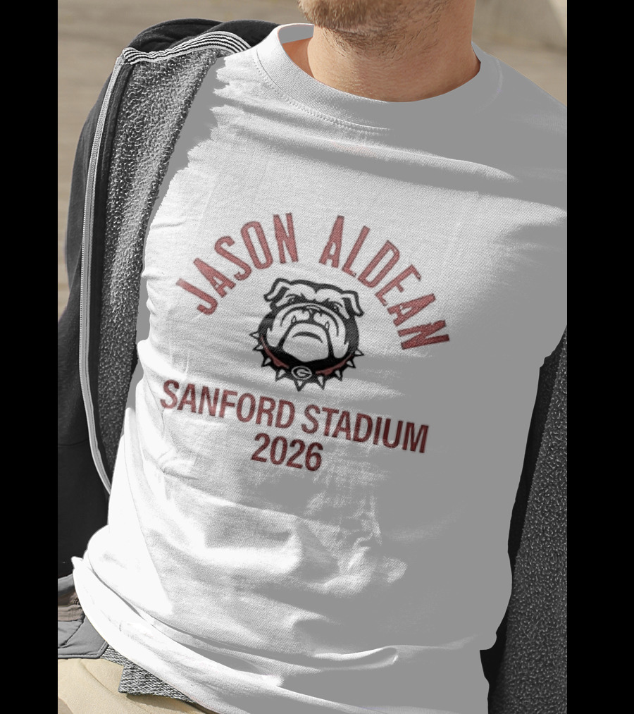 Jason Aldean Sanford Stadium 2026 Bulldog T-Shirt