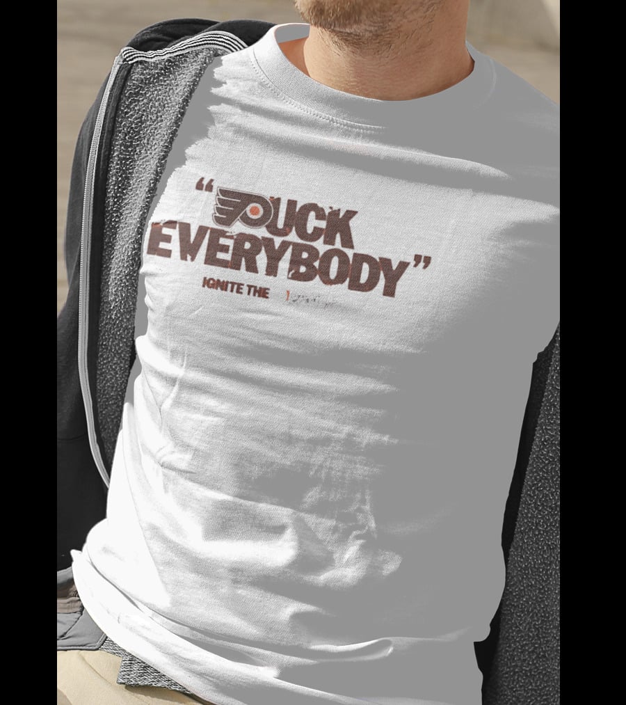 Puck Everybody Ignite The Orange Philadelphia Hockey T-Shirt