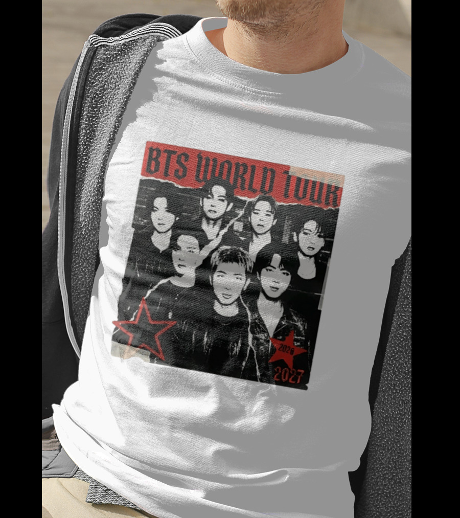BTS World Tour 2026 2027 Arirang Concert Bangtan Sonyeondan Tour T-Shirt