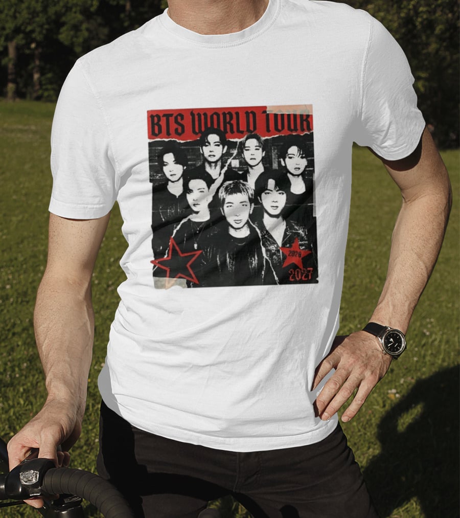 BTS World Tour 2026 2027 Arirang Concert Bangtan Sonyeondan Tour T-Shirt