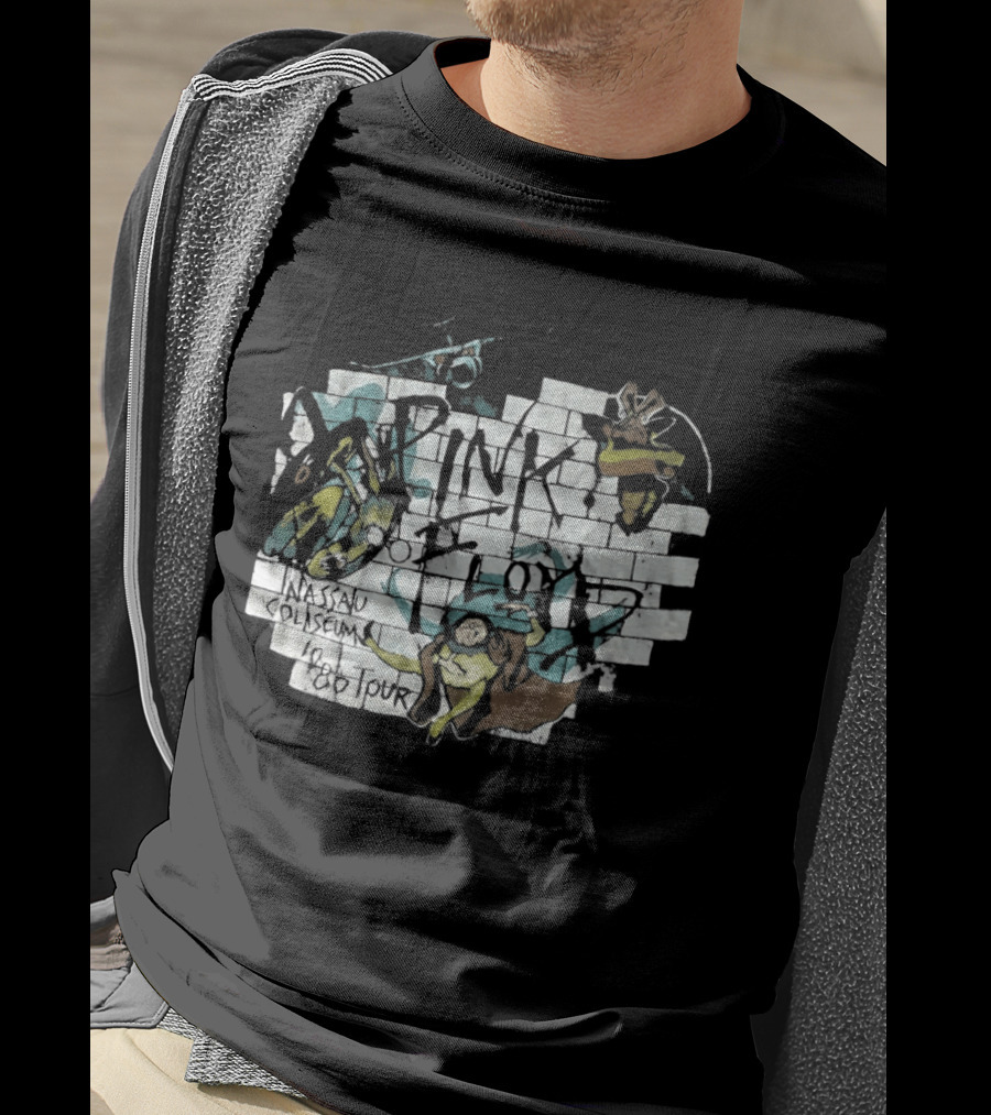 Pink Floyd The Wall Nassau Coliseum 1980 Tour T-Shirt