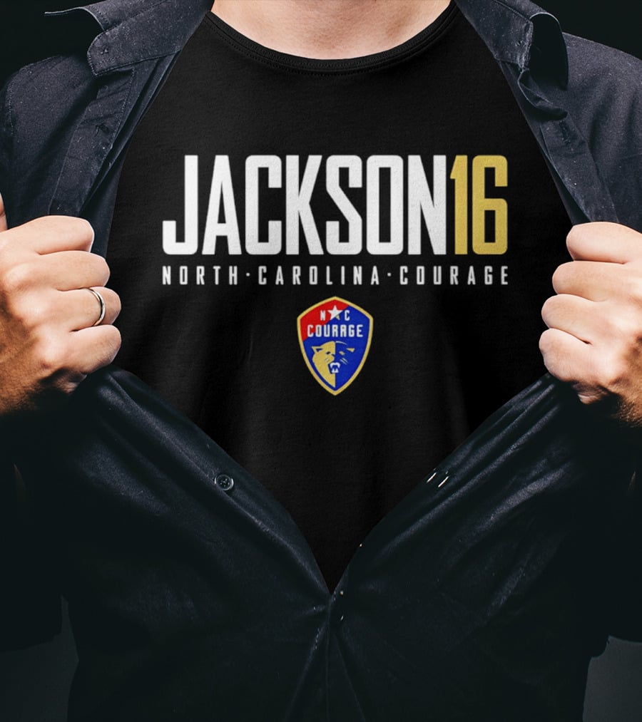 Riley Jackson 16 North Carolina Courage NC Soccer Team T-Shirt