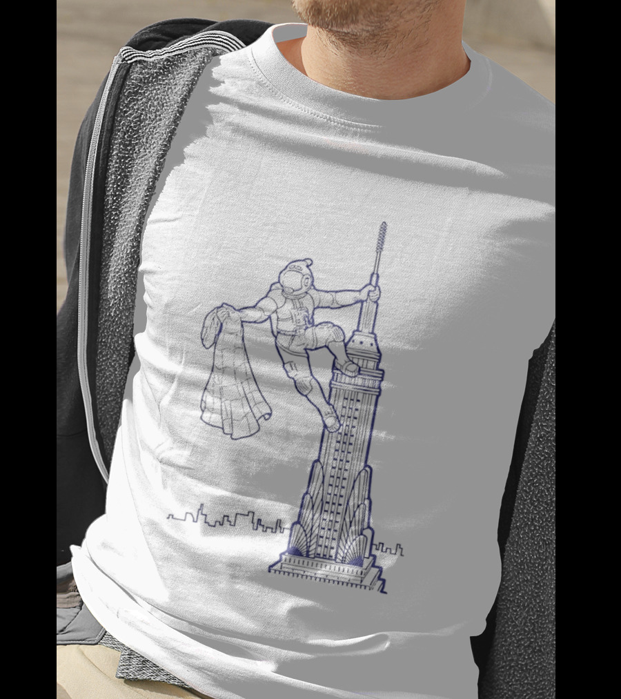 HRBP Spaceman Scaling NYC Building T-Shirt
