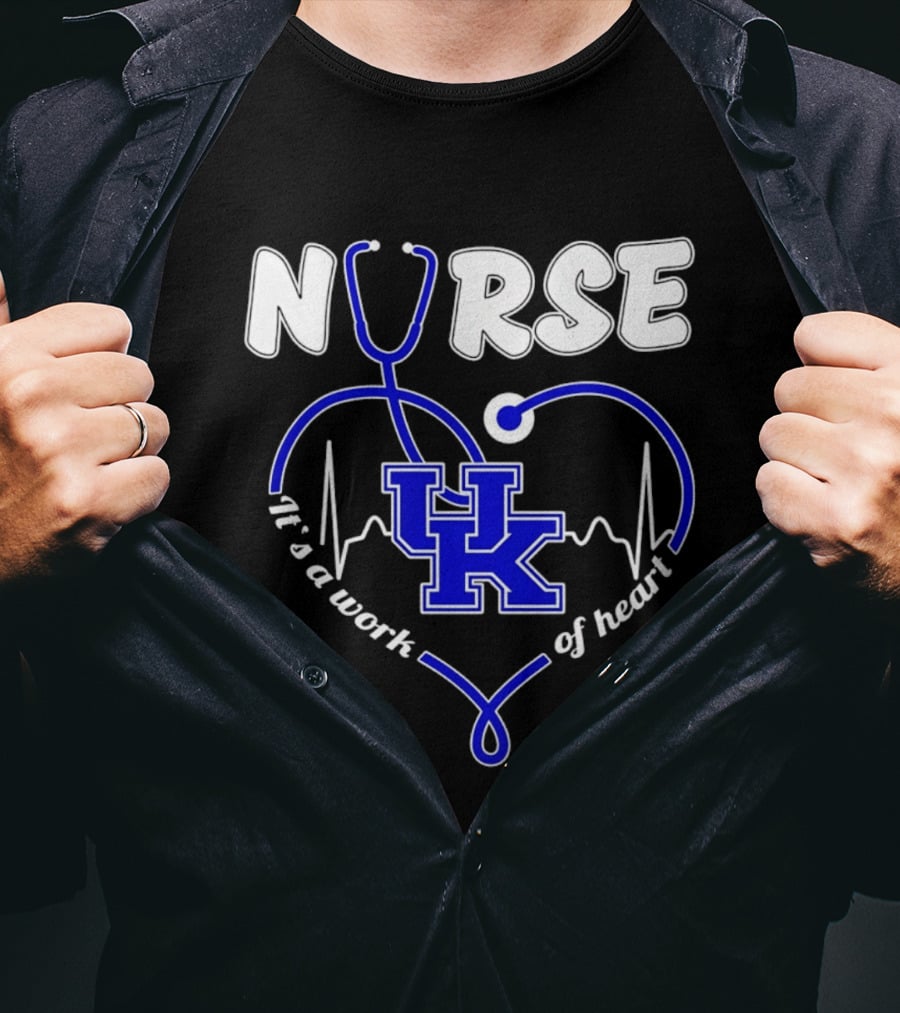 Nurse Kentucky Wildcats It's A Work Of Heart 2026 T-Shirt