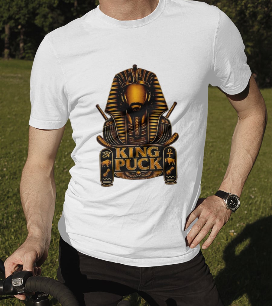 King Puck Pharaoh Buffalo Sabres Egyptian Hockey T-Shirt