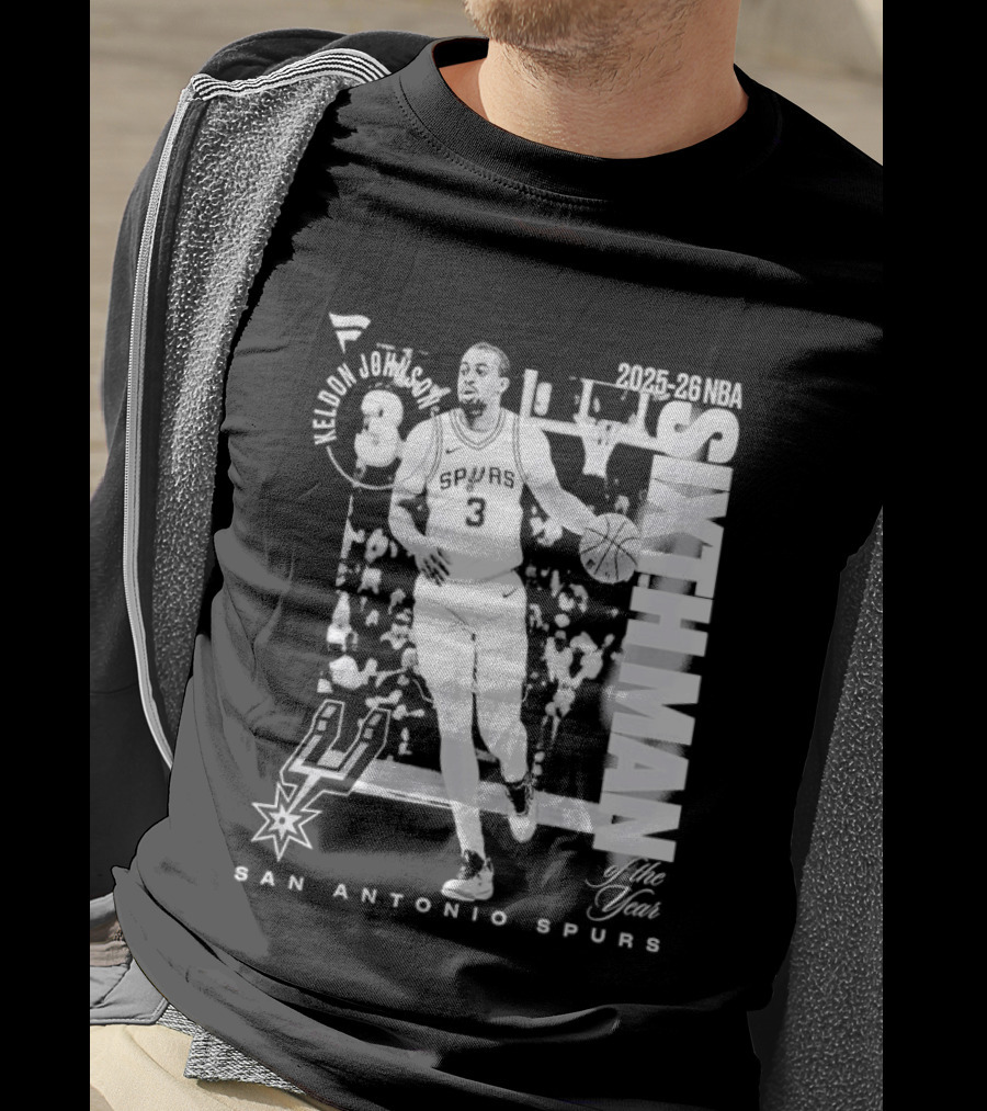 Keldon Johnson 2025 26 Sixth Man San Antonio Spurs NBA Legacy T-Shirt