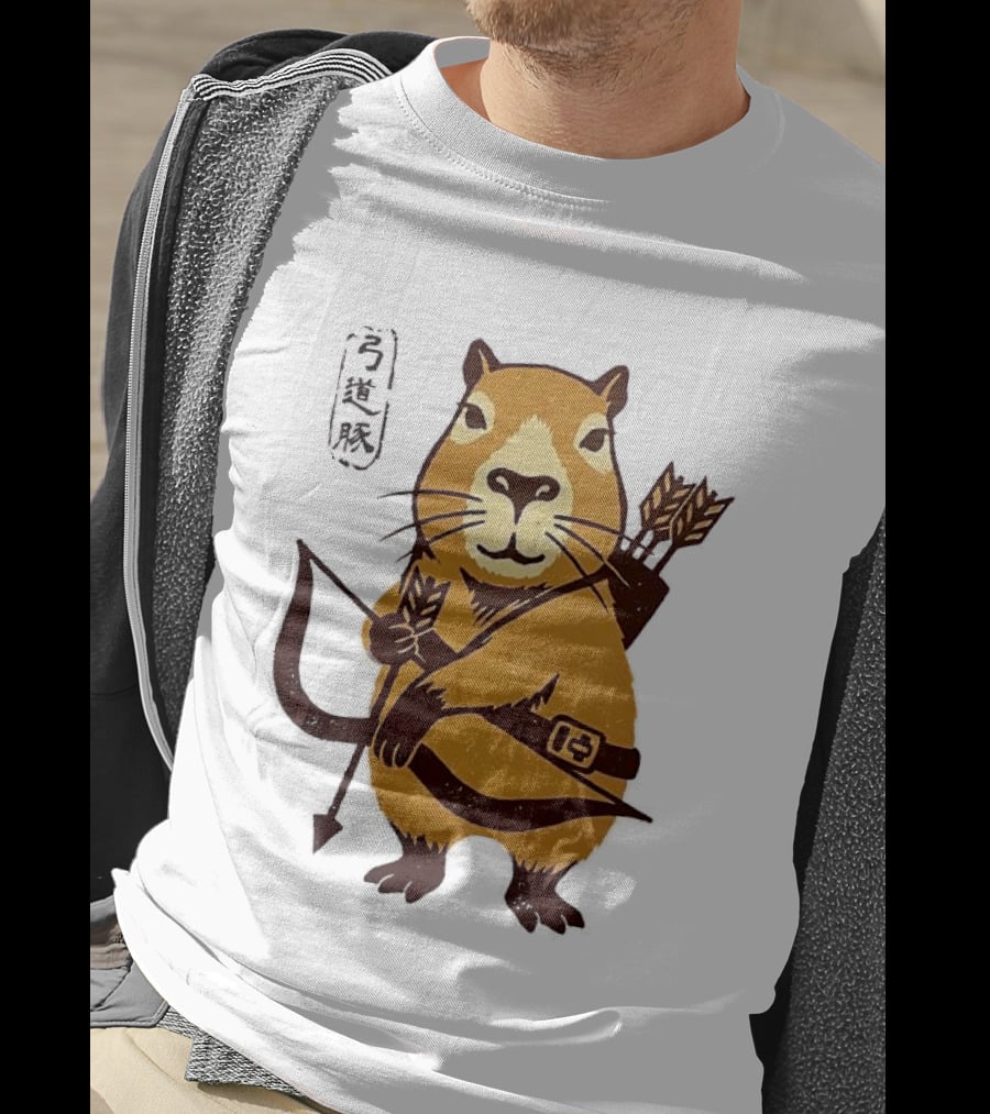 Capybara Archer Target Chill Classical Japanese T-Shirt