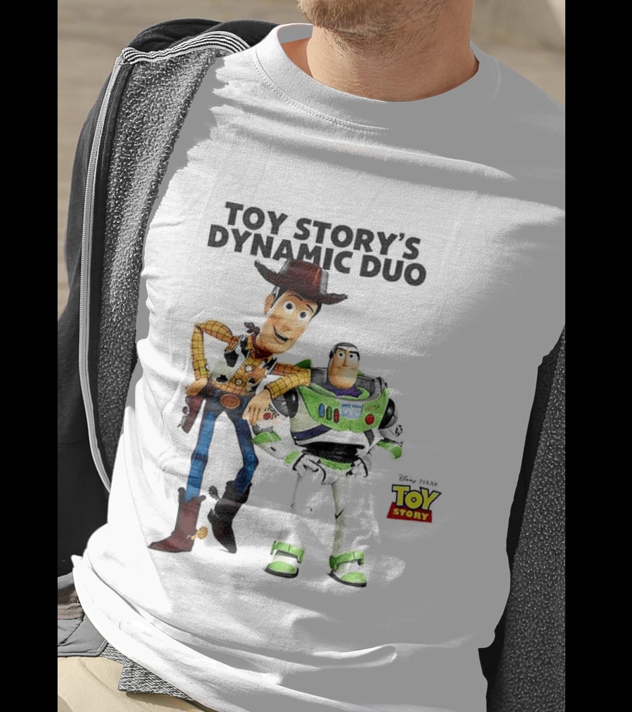 Toy Story's Dynamic Duo Woody And Buzz Lightyear T-Shirt