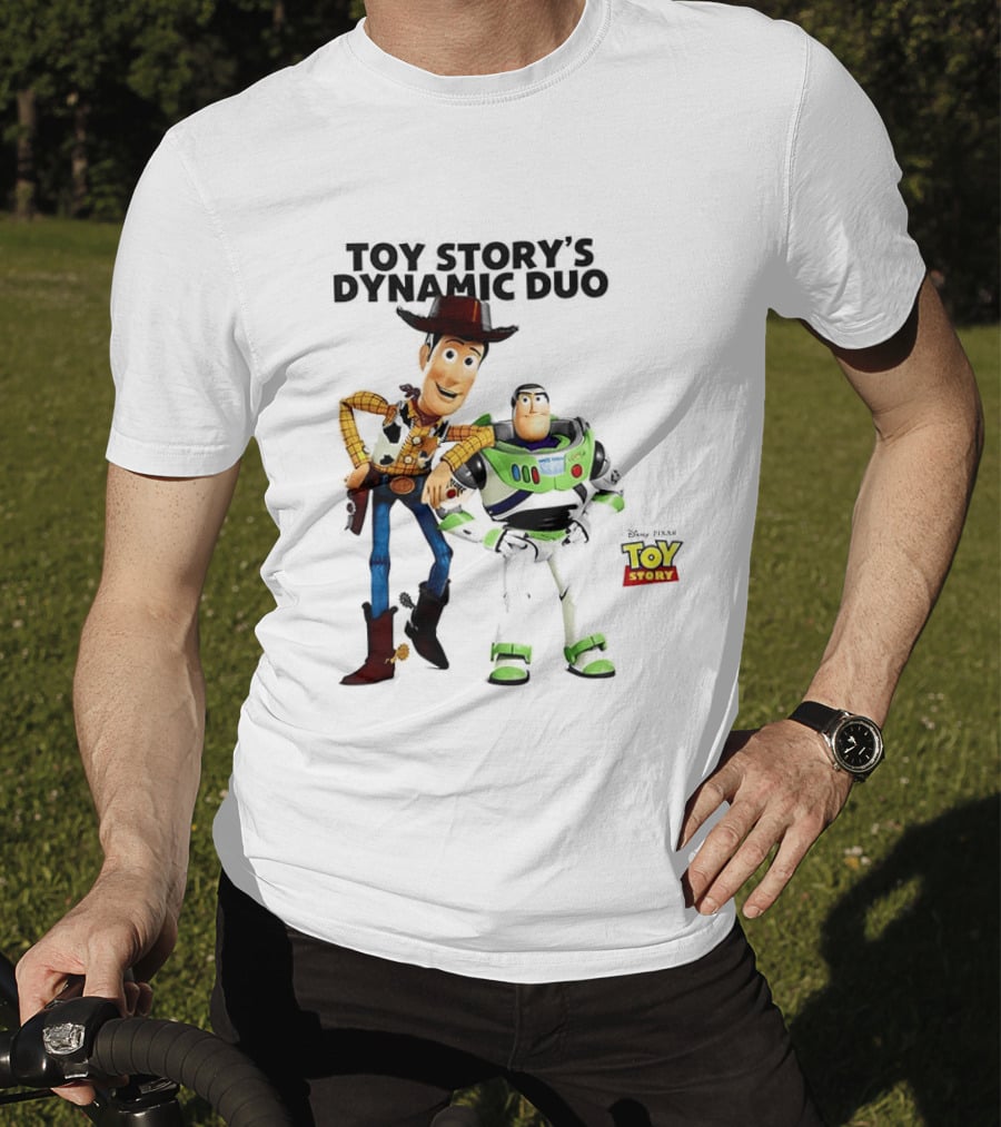Toy Story's Dynamic Duo Woody And Buzz Lightyear T-Shirt
