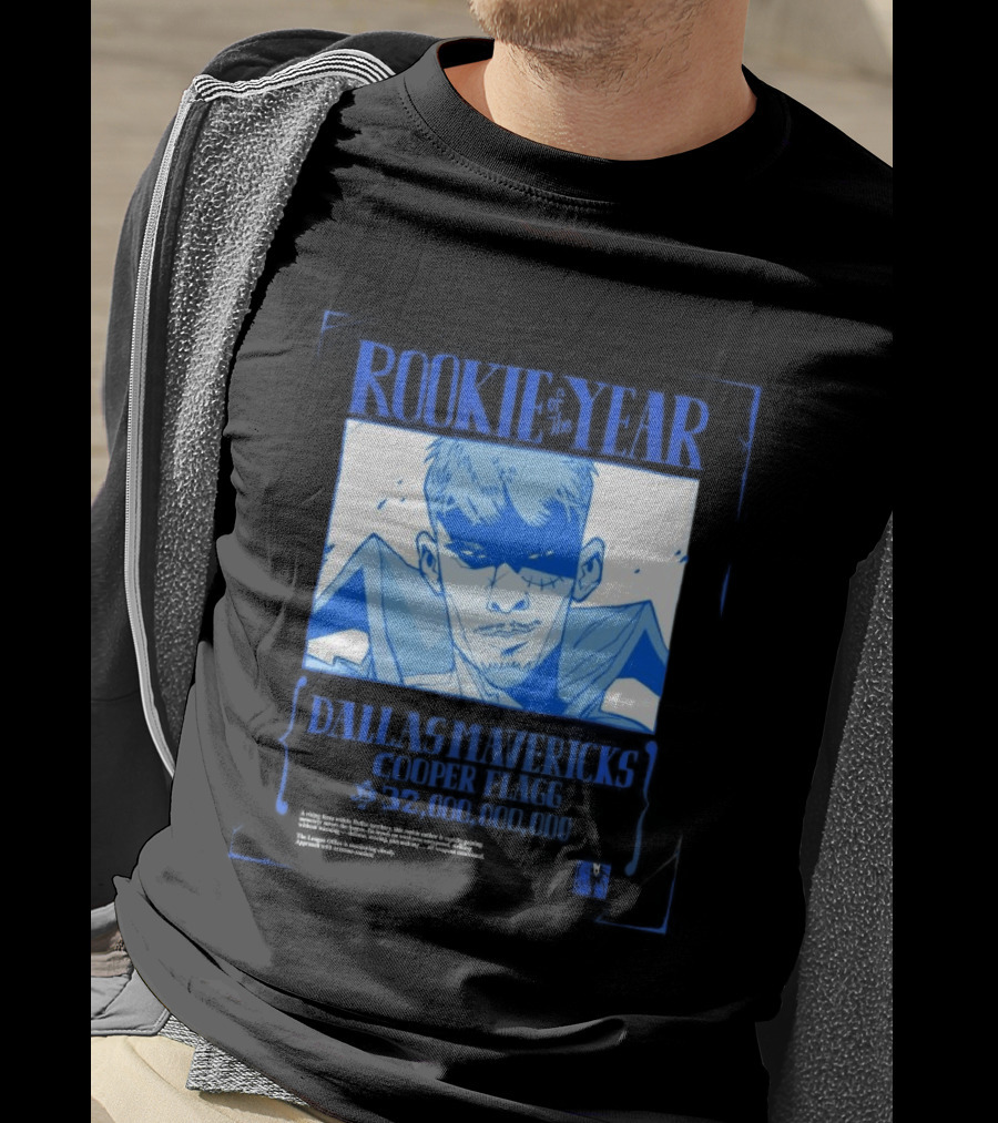 Rookie Of The Year Dallas Mavericks Cooper Flagg Basketball Fan T-Shirt