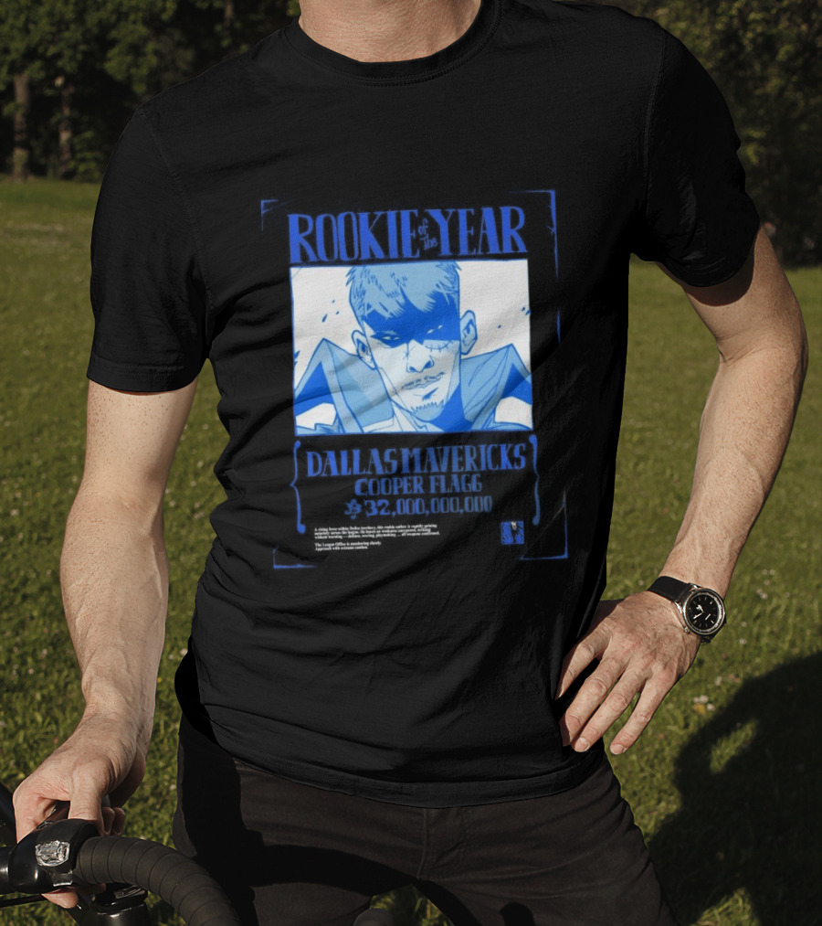 Rookie Of The Year Dallas Mavericks Cooper Flagg Basketball Fan T-Shirt