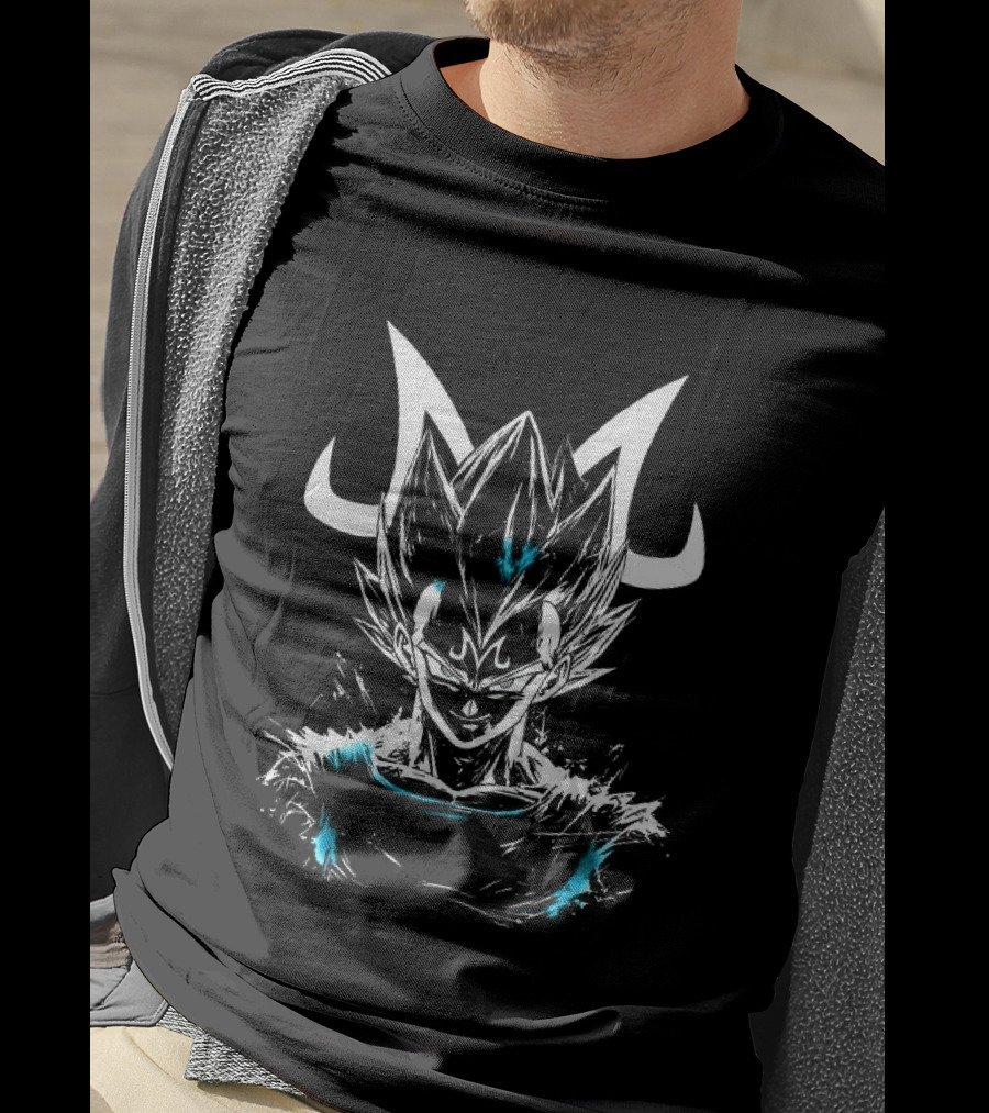 Dragon Ball Super Majin Power Sketch Style Anime Fusion T-Shirt
