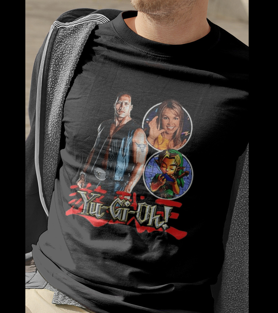 Dwayne Johnson Yu Gi Oh Legend Of Zelda Britney Spears T-Shirt