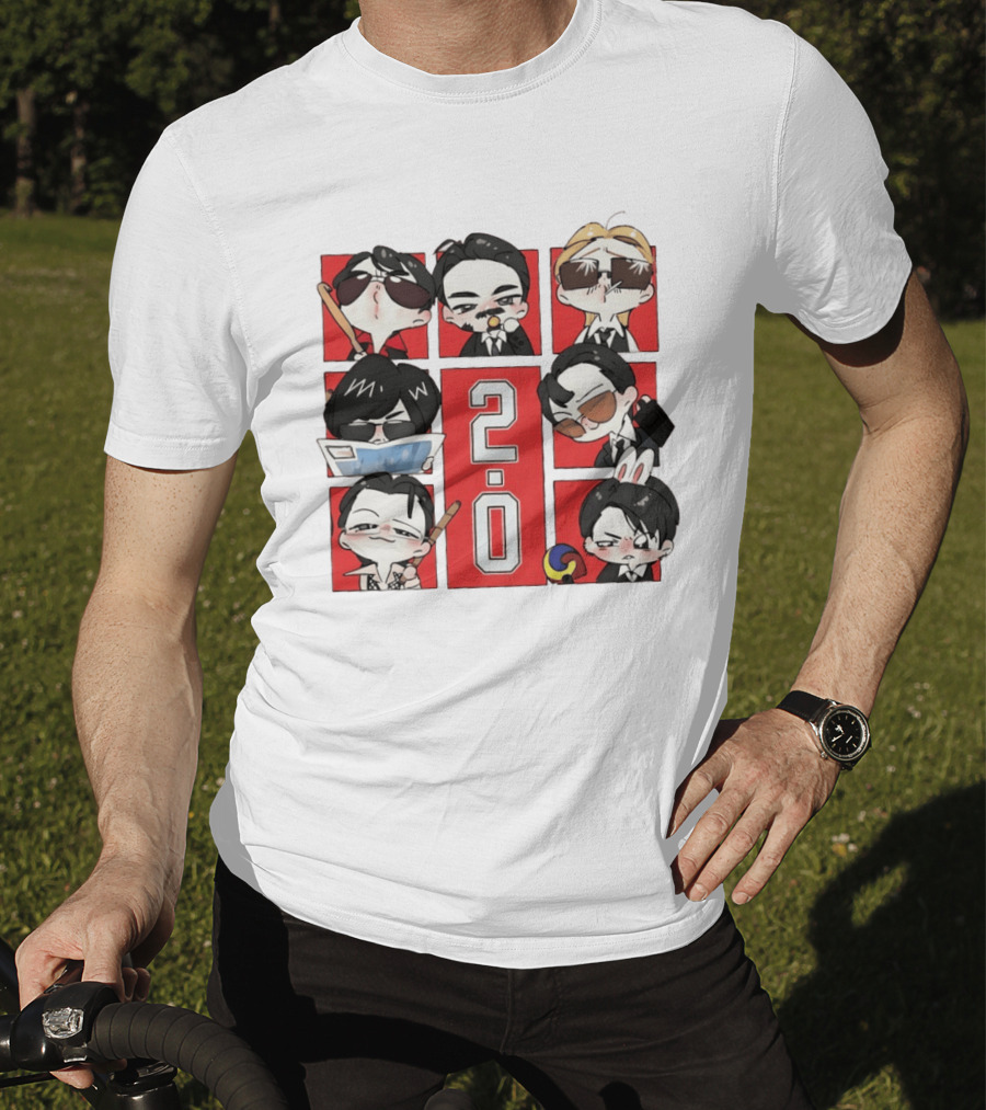 BTS 2.0 Chibi Characters Kpop Army Concert 2026 T-Shirt