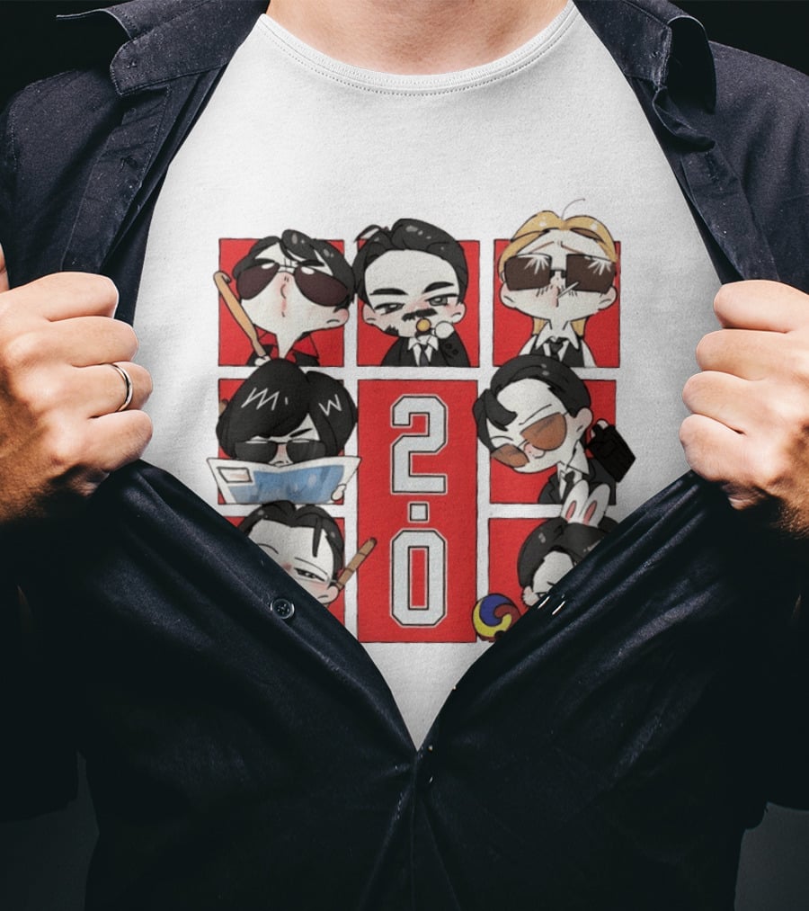 BTS 2.0 Chibi Characters Kpop Army Concert 2026 T-Shirt