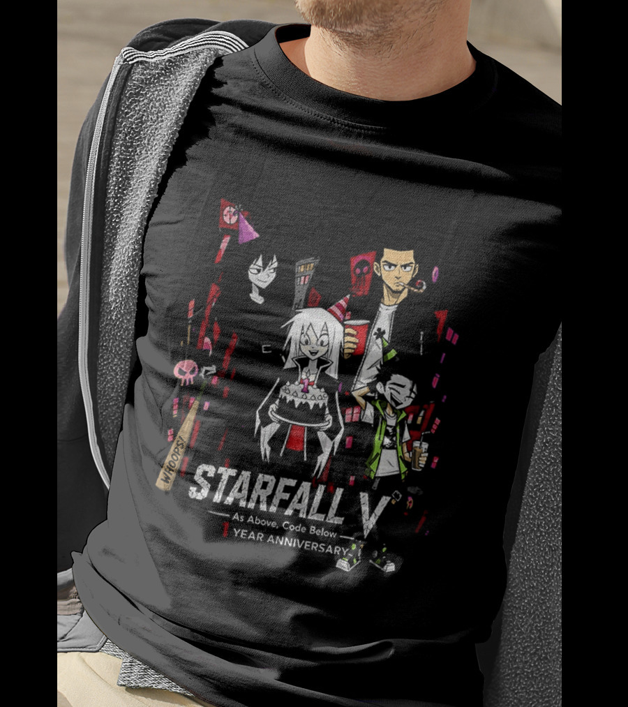 STARFALL V As Above Code Below 1 Year Anniversary Celebration T-Shirt