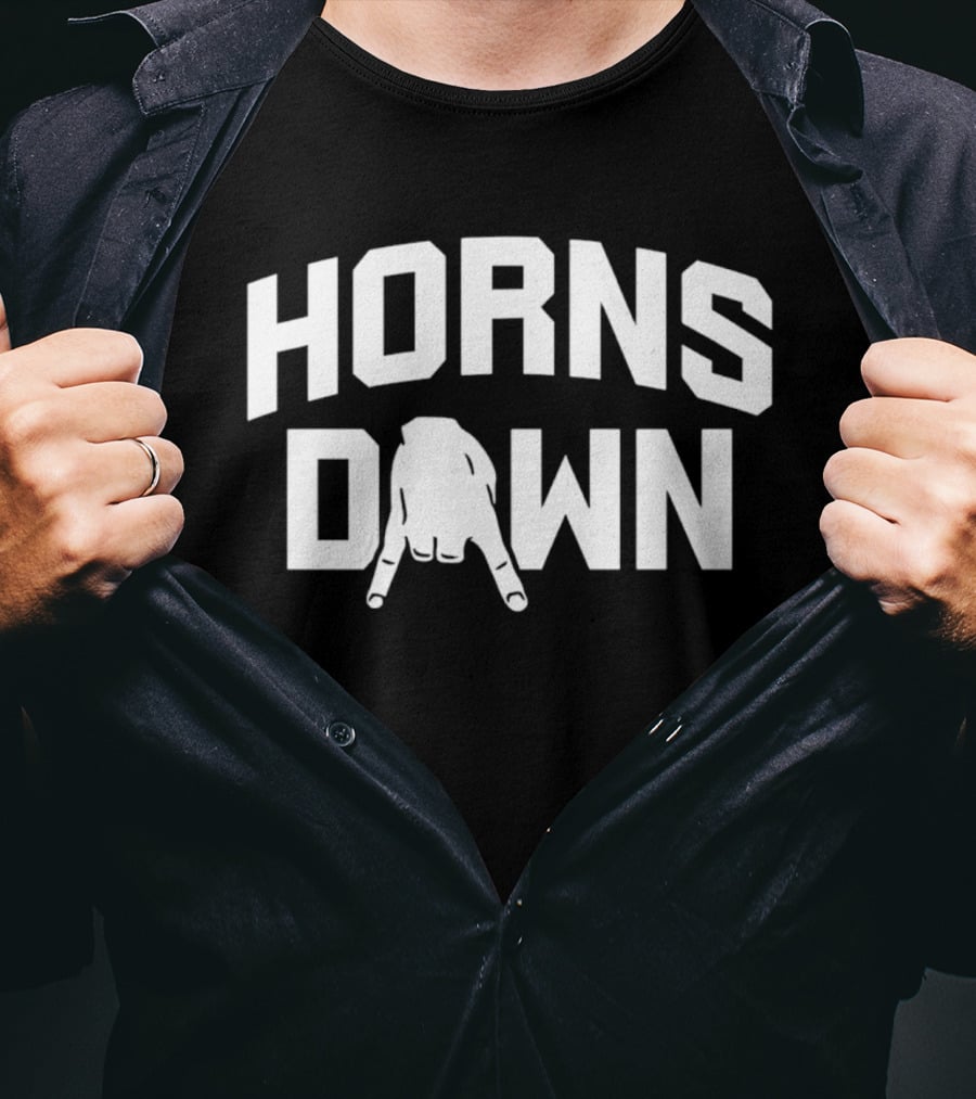 Texas A&M Aggie Horns Down Hand Gesture T-Shirt