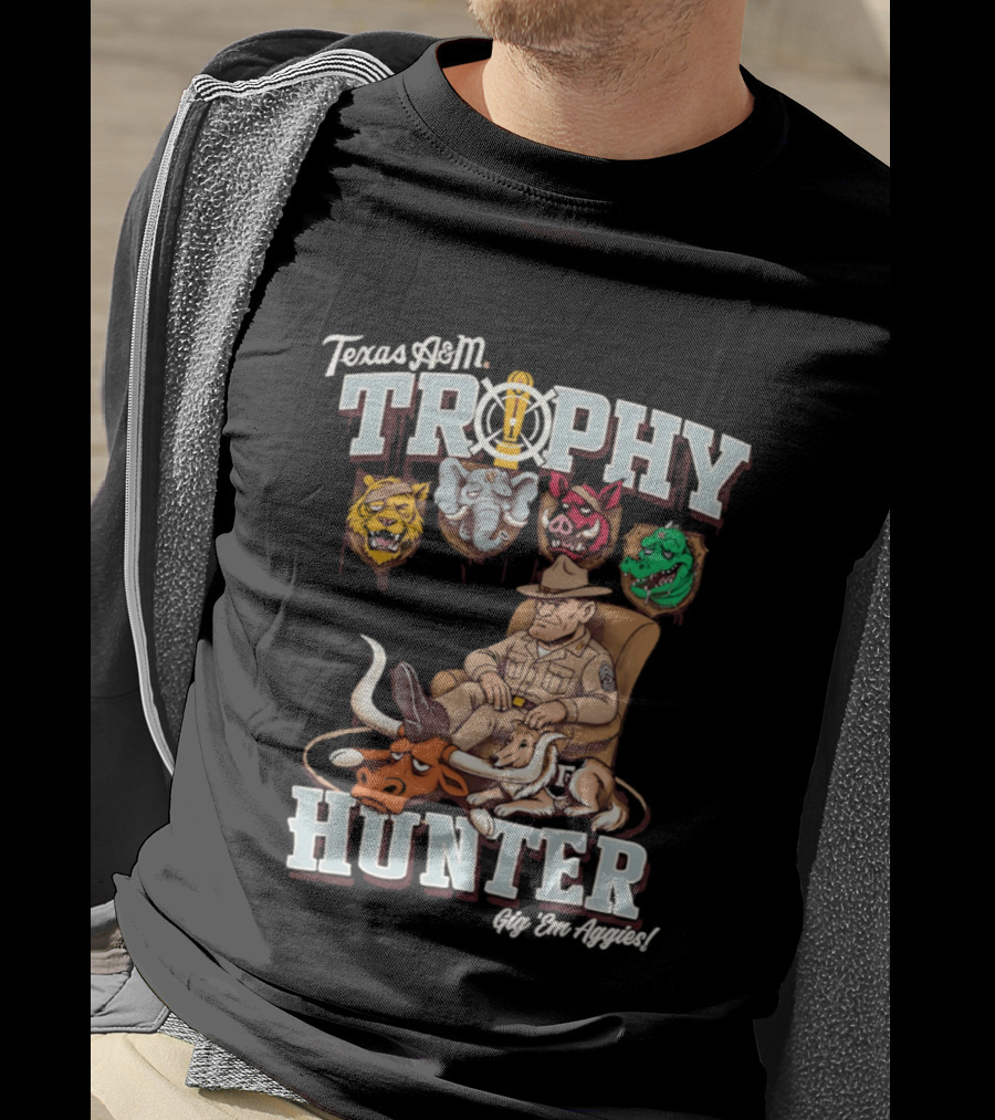 Texas A&M Trophy Hunter Sgt Dan Approved Aggies T-Shirt