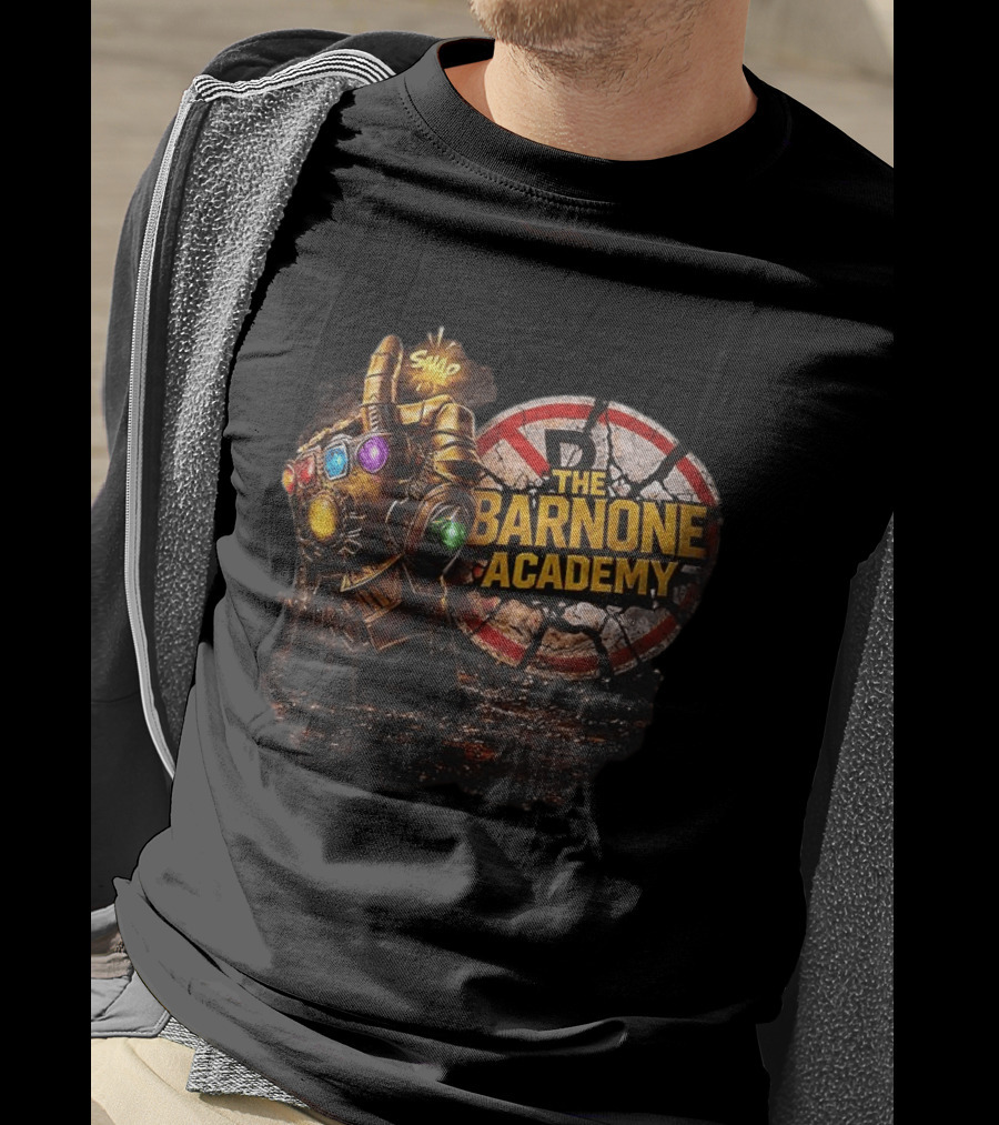 Thanos Snap Infinity Gauntlet Barnone Academy Avengers Marvel T-Shirt