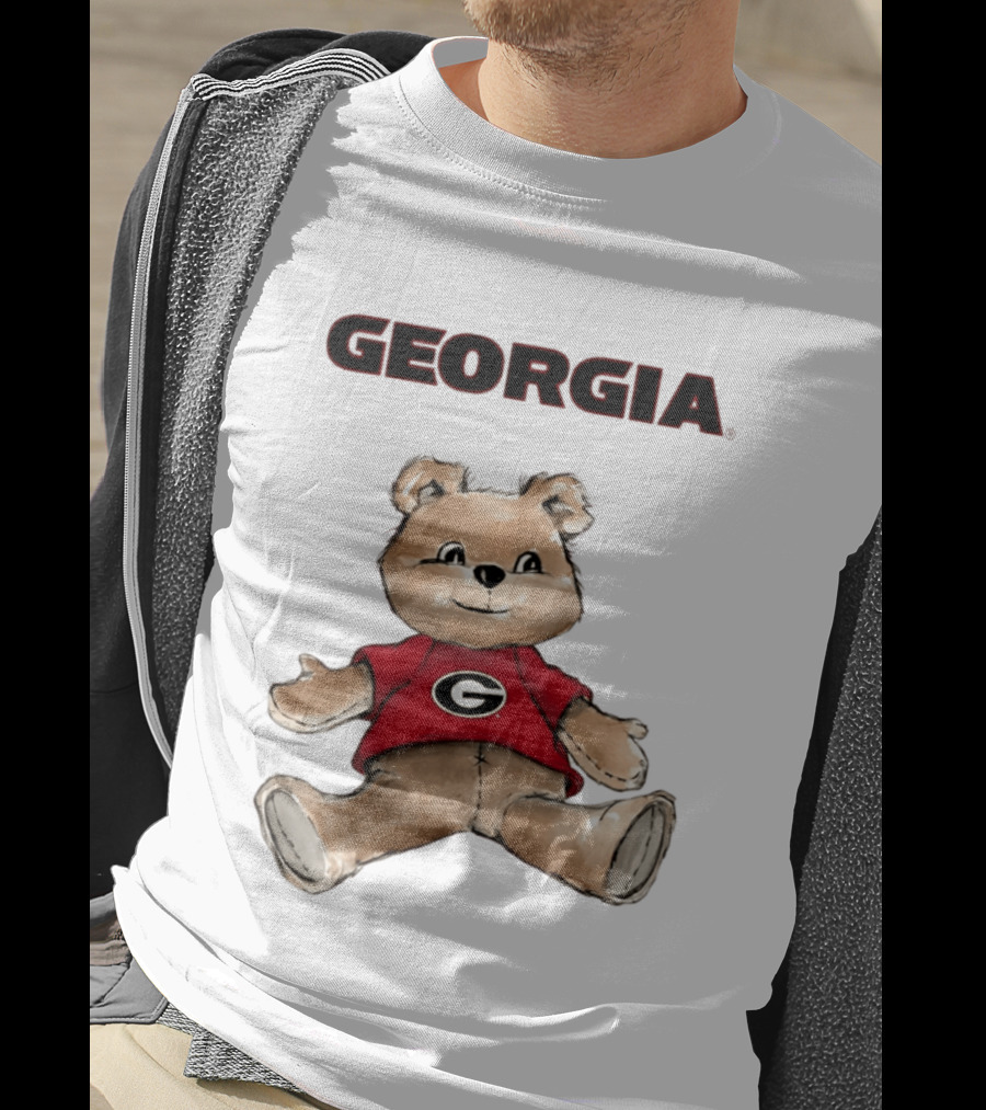Georgia Bulldogs Teddy Bear With G Logo Classic Cartoon T-Shirt