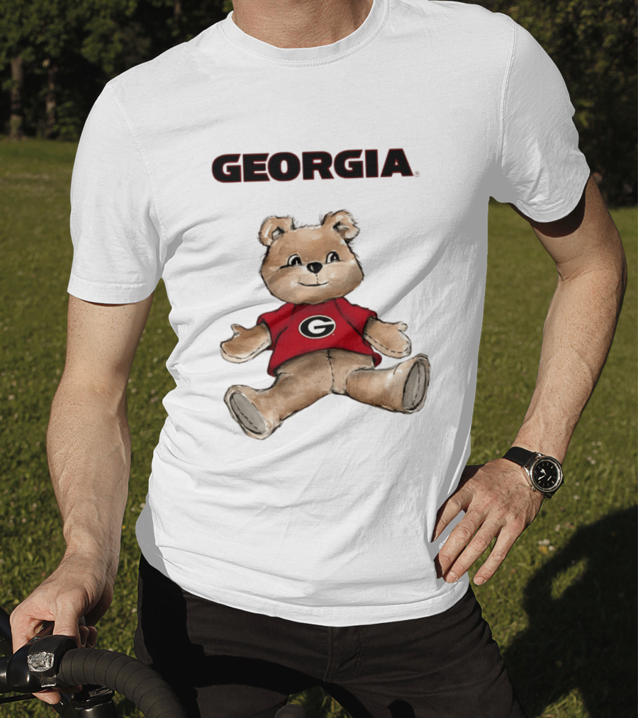 Georgia Bulldogs Teddy Bear With G Logo Classic Cartoon T-Shirt