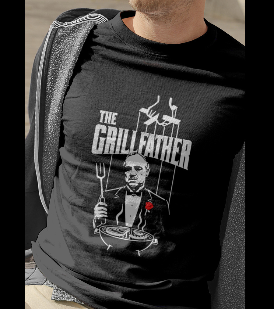 The Grillfather BBQ Cooking Humor T-Shirt