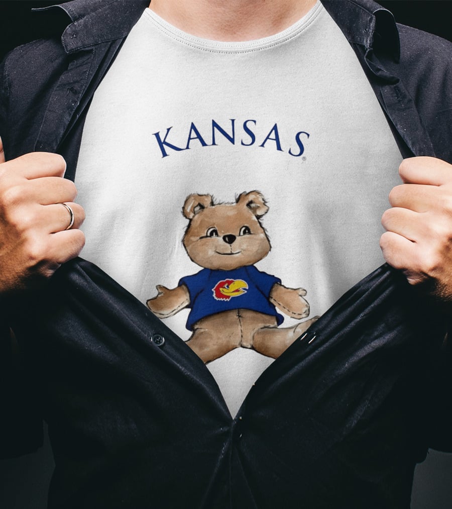 Kansas Jayhawks Teddy Bear KU Jayhawk T-Shirt