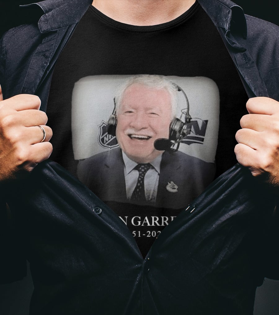 John Garrett NHL Broadcaster In Loving Memory 1951 2026 T-Shirt