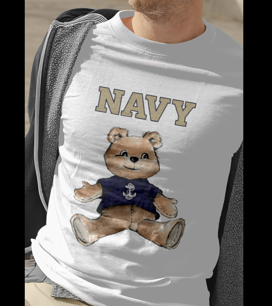 Navy Midshipmen Teddy Bear Anchor T-Shirt