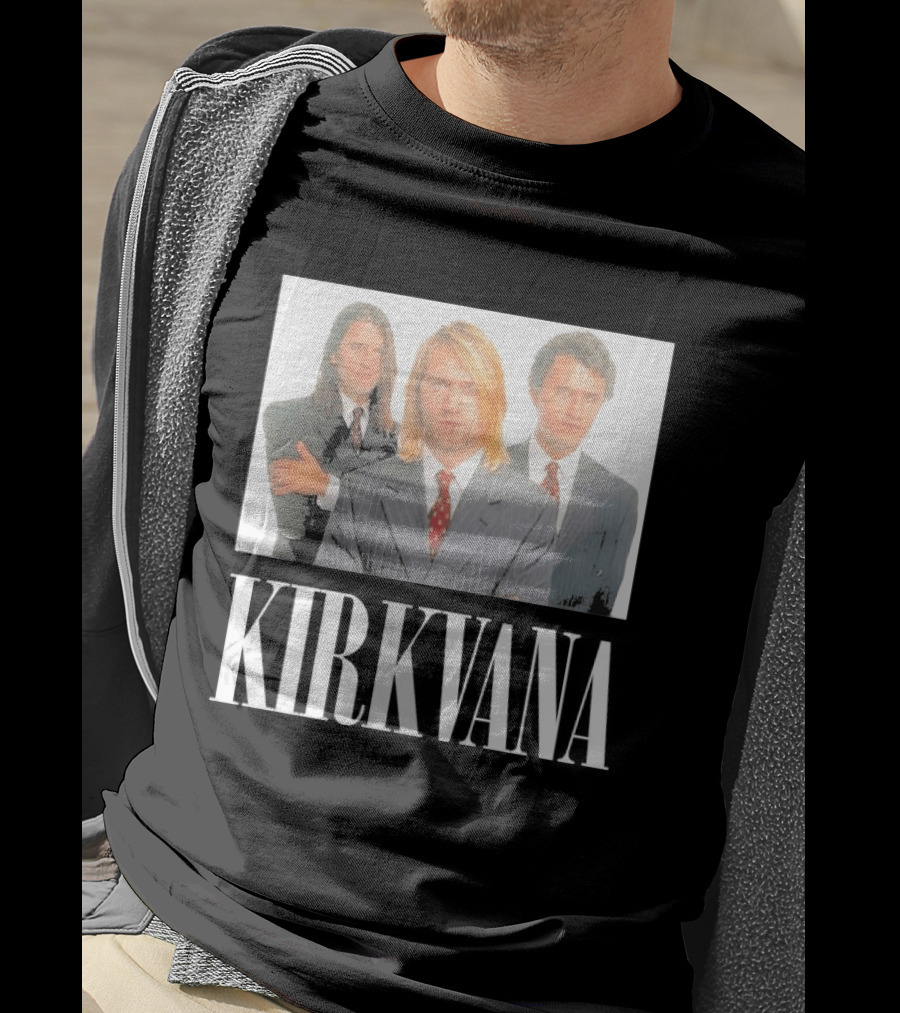 Kirkvana Grunge Band Members In Suits T-Shirt