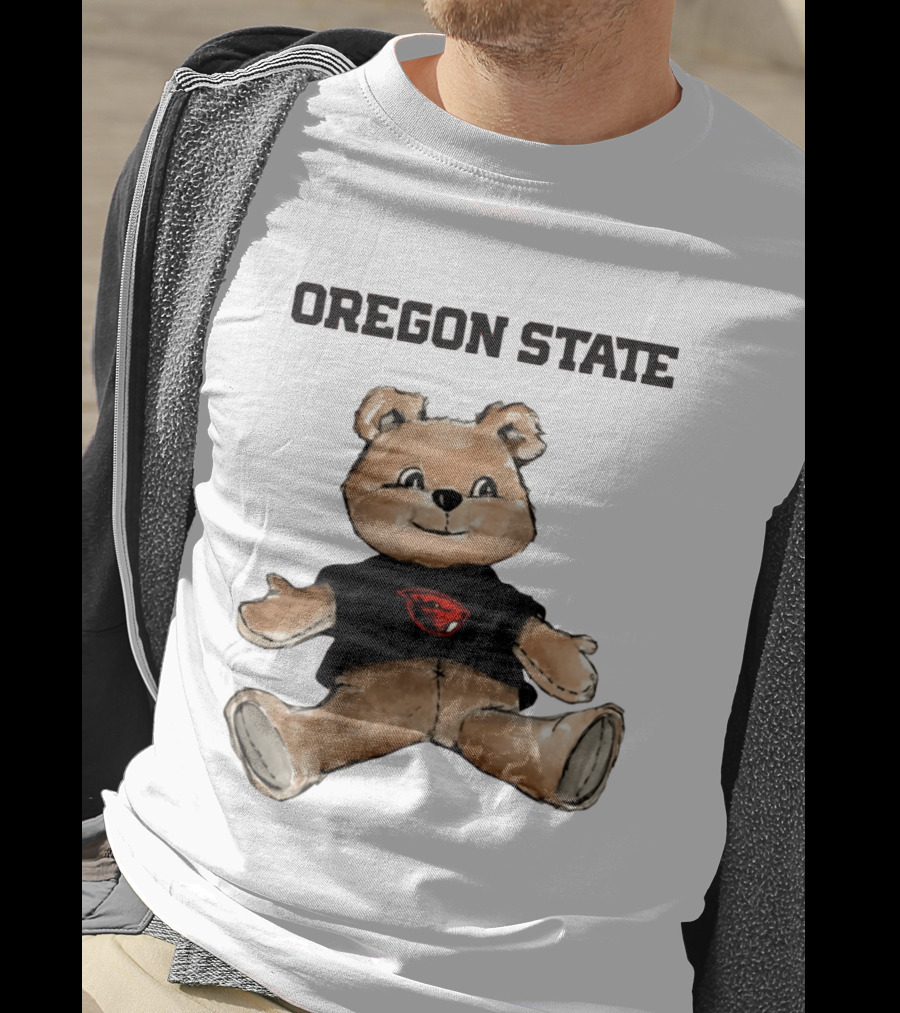 Oregon State Beavers Teddy Bear With Team T-Shirt