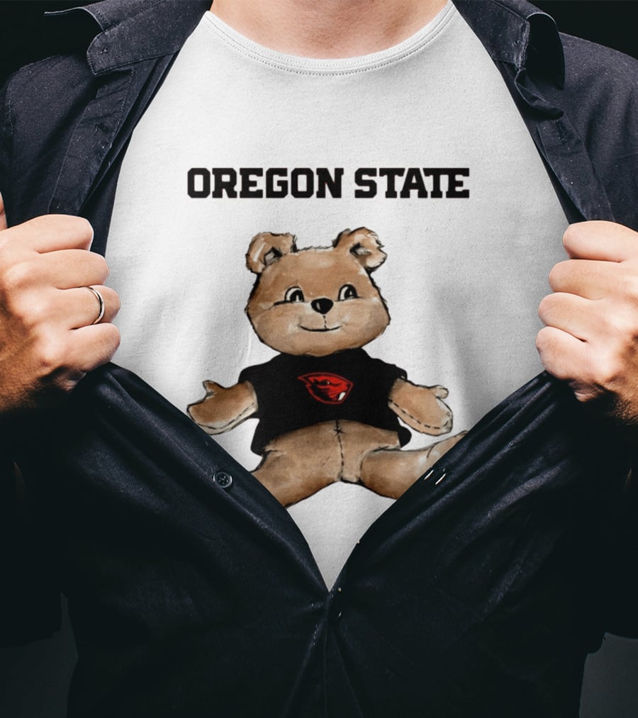 Oregon State Beavers Teddy Bear With Team T-Shirt