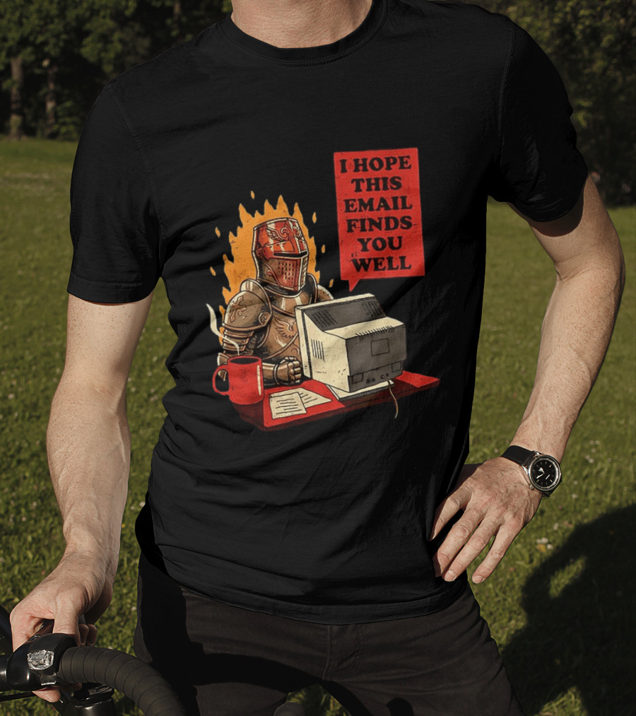 Officer Knight I Hope This Email Finds You Well Armor Computer T-Shirt