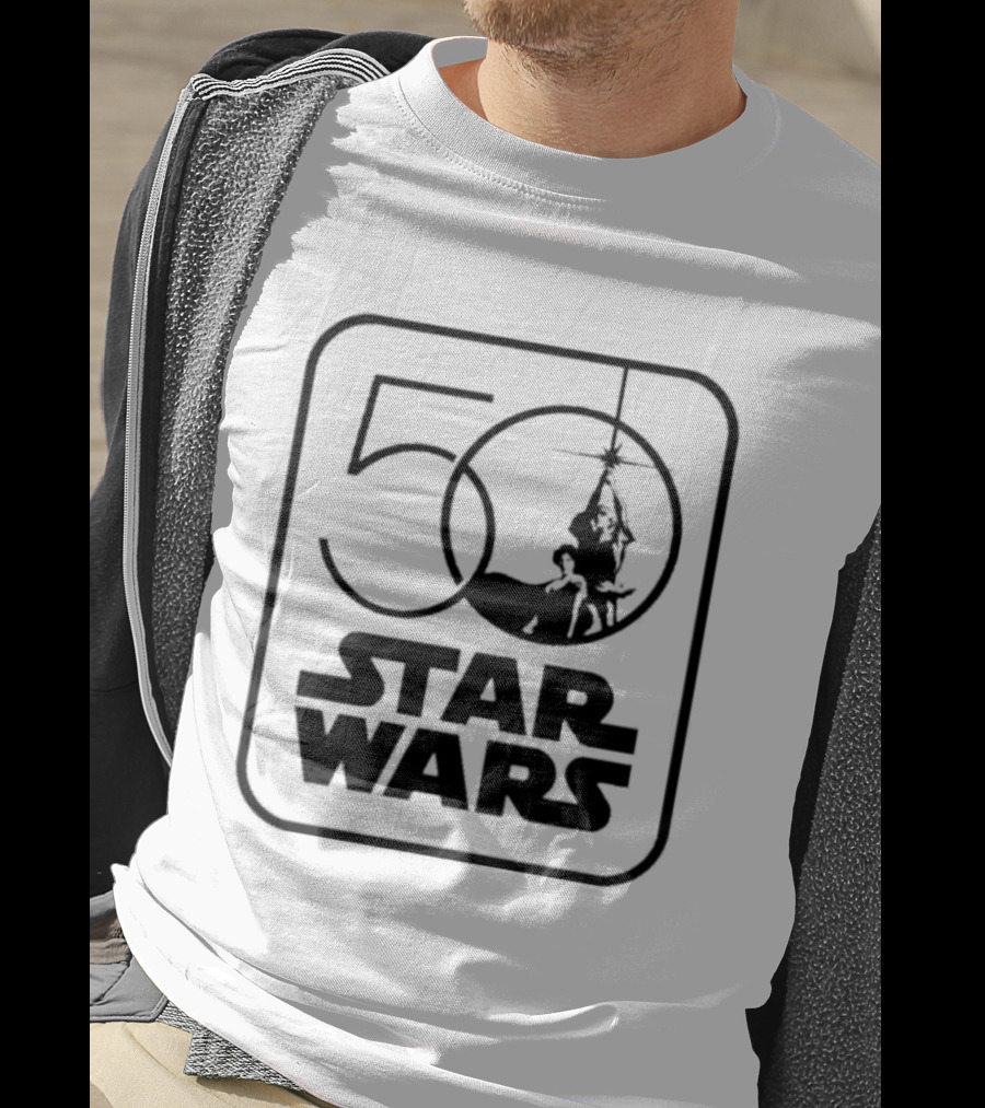 Star Wars 50th Anniversary Celebration Los Angeles 2027 Iconic Yoda And Lightsaber T-Shirt