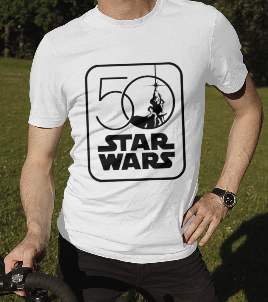 Star Wars 50th Anniversary Celebration Los Angeles 2027 Iconic Yoda And Lightsaber T-Shirt