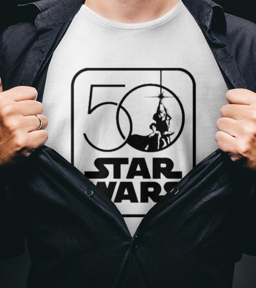 Star Wars 50th Anniversary Celebration Los Angeles 2027 Iconic Yoda And Lightsaber T-Shirt