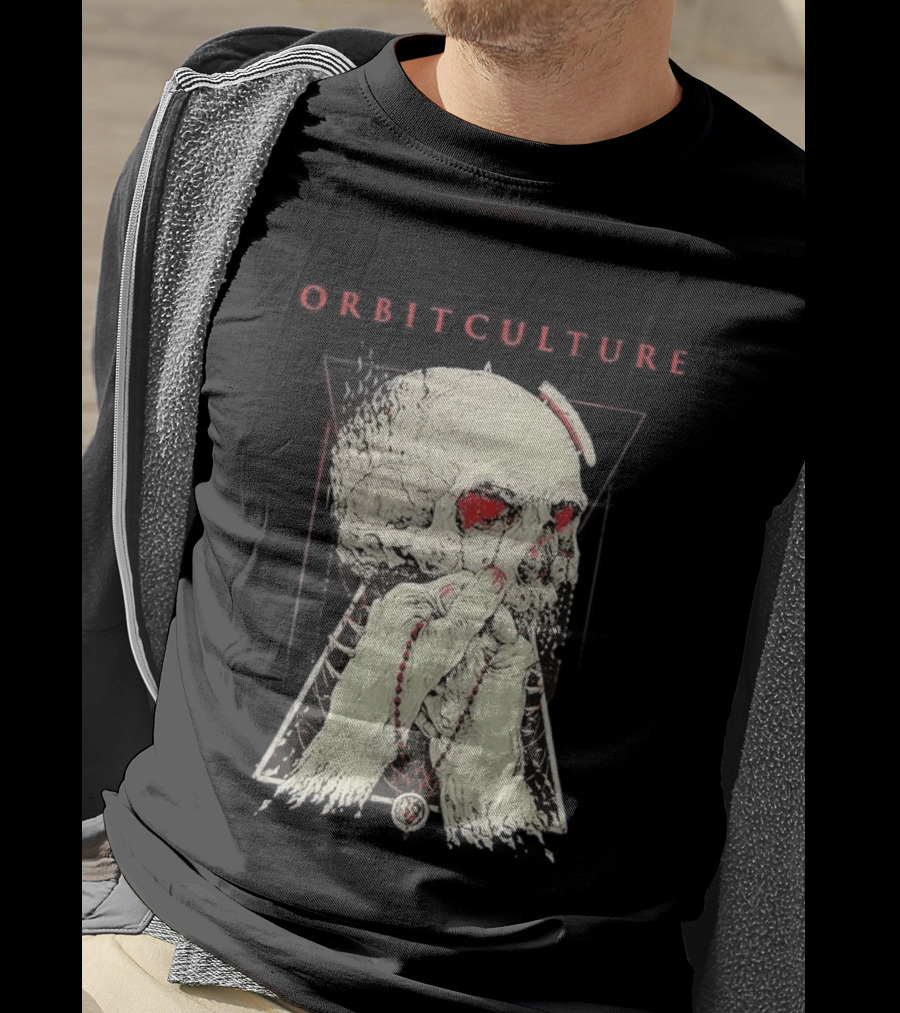 Orbit Culture Limited Chapter 1 The Might Red Fog Skull And Rosary T-Shirt