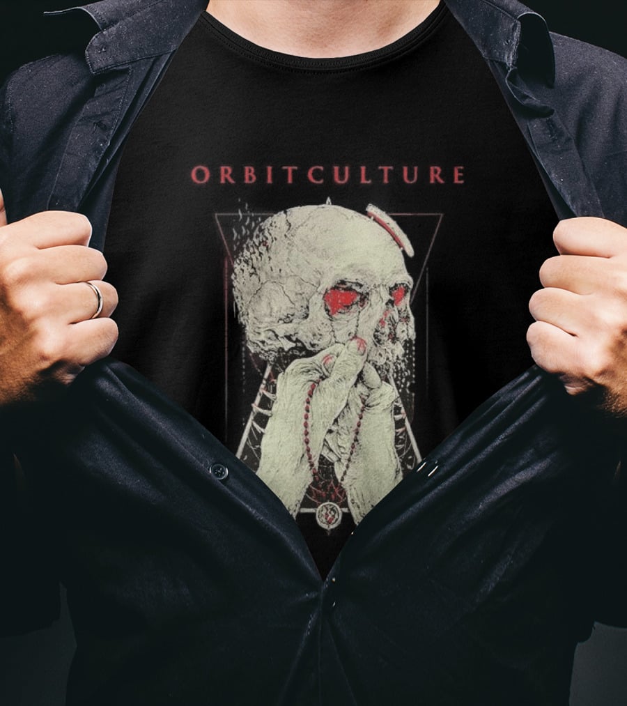 Orbit Culture Limited Chapter 1 The Might Red Fog Skull And Rosary T-Shirt