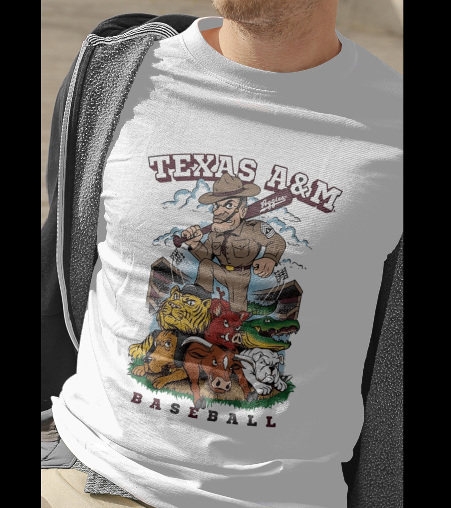 Texas A&M Sarge Baseball Rivalry Mascots T-Shirt