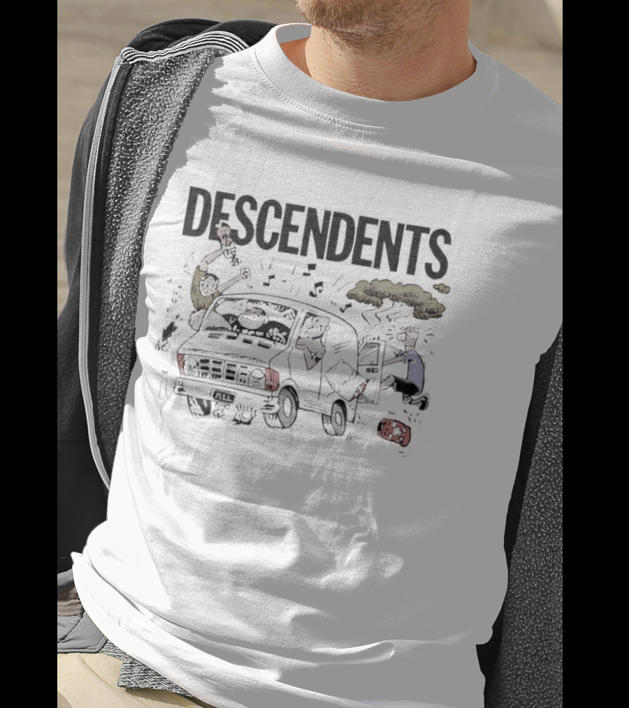 Descendents Punk Rock Van Humor Graphic Adventure T-Shirt