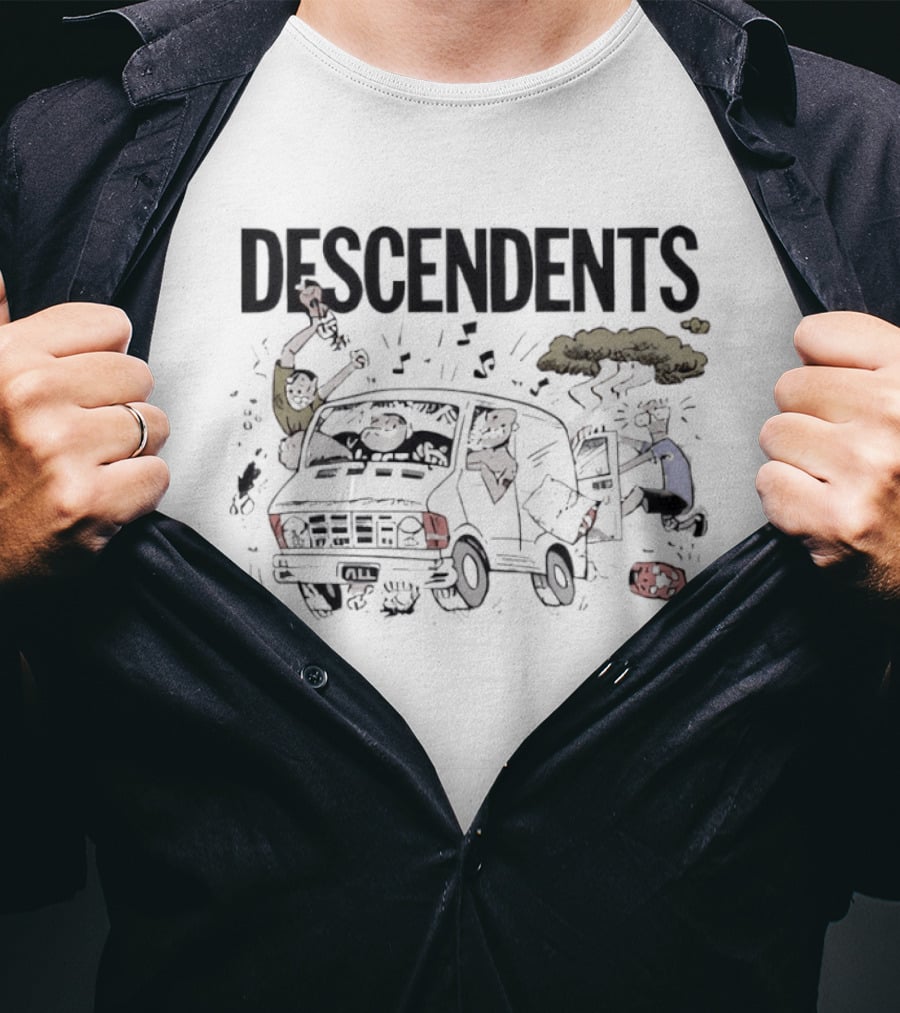 Descendents Punk Rock Van Humor Graphic Adventure T-Shirt