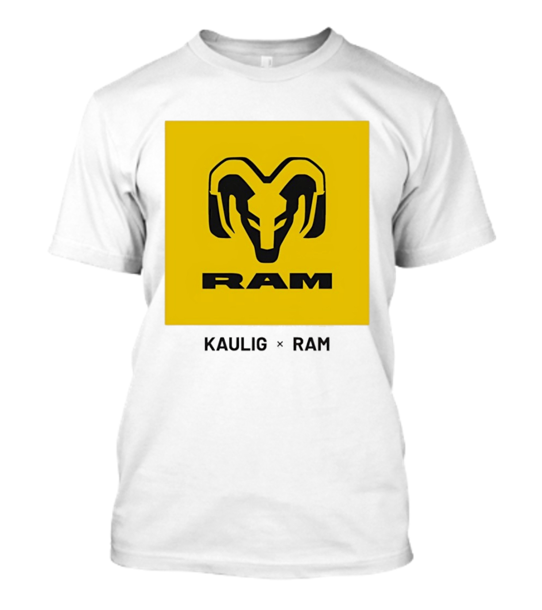 KAULIG X RAM Bold Yellow Icon Collaboration T-Shirt