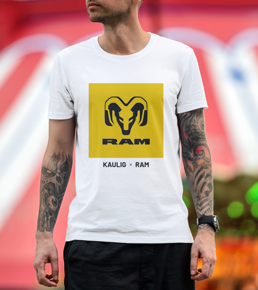 KAULIG X RAM Bold Yellow Icon Collaboration T-Shirt