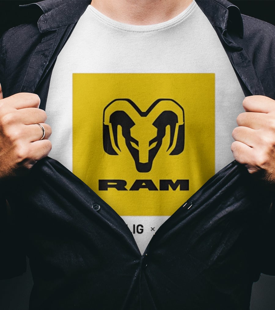 KAULIG X RAM Bold Yellow Icon Collaboration T-Shirt