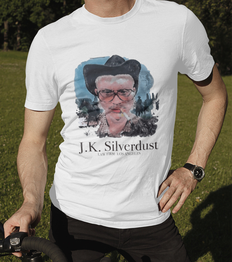 JK Silverdust Cowboy Los Angeles Vintage Style Smoking T-Shirt