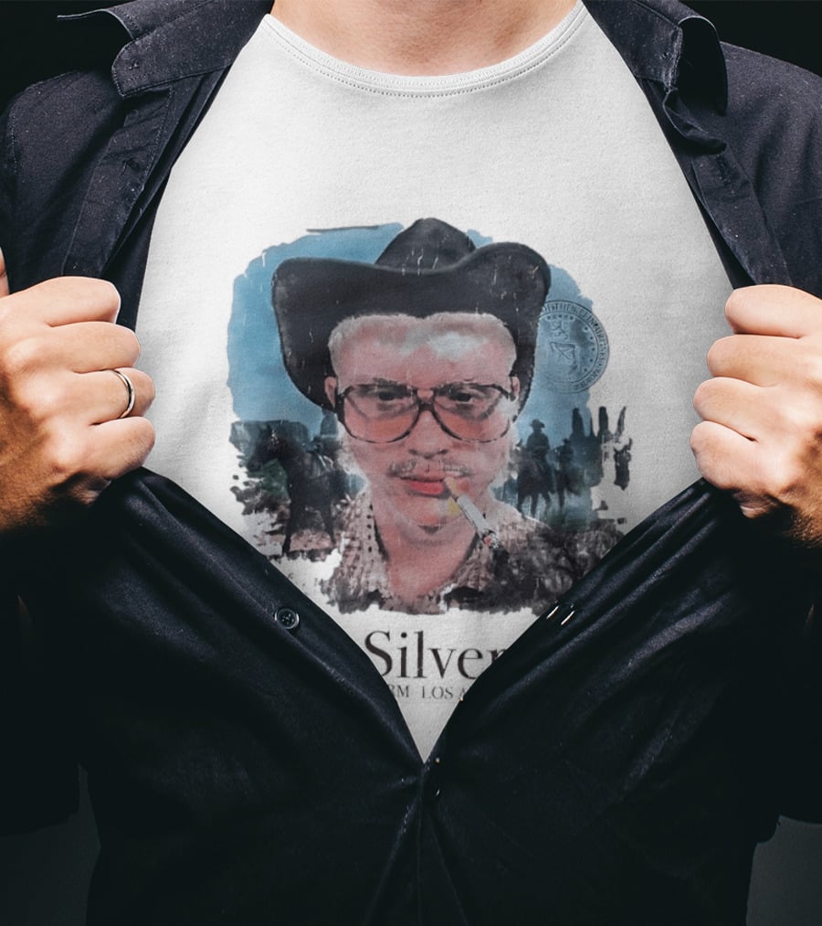 JK Silverdust Cowboy Los Angeles Vintage Style Smoking T-Shirt