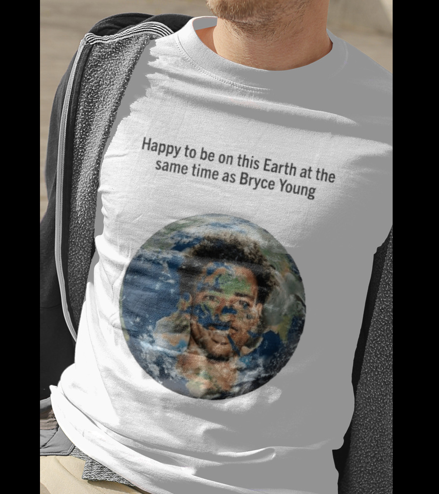 Happy To Share The Earth With You Bryce Young Earth Day T-Shirt