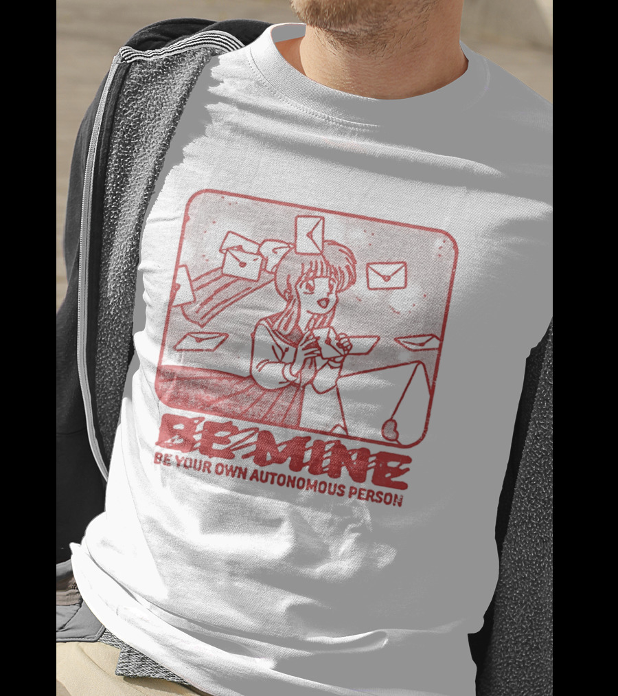 Kagome Higurashi Be Mine Be Your Own Autonomous Person With Floating Envelopes T-Shirt